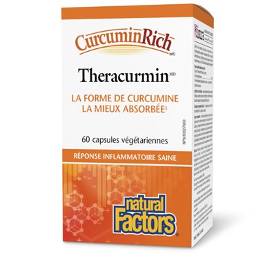 Natural Factors Theracurmin, CurcuminRich 30 mg 60 capsules végétariennes Natural Factors Theracurmin, CurcuminRich 30 mg 60 capsules végétariennes