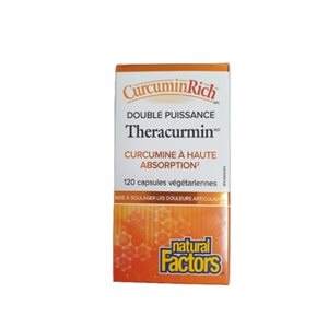 Natural Factors Theracurmin Double Puissance 60 Mg 120 Capsules Végétariennes