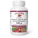 Natural Factors GrapeSeedRich  Super Strength Grape Seed Extract  400 mg  60 Vegetarian Capsules