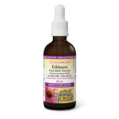 Natural Factors Echinacea Teinture de plante fraîche sans alcool 50 mL teinture petits fruits Natural Factors Echinacea Teinture de plante fraîche sans alcool 50 mL teinture petits fruits