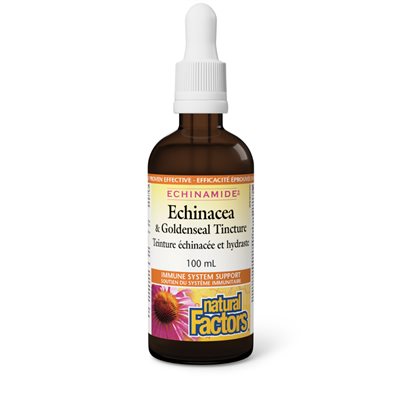 Natural Factors Teinture échinacée et hydraste 100 mL teinture Natural Factors Teinture échinacée et hydraste 100 mL teinture