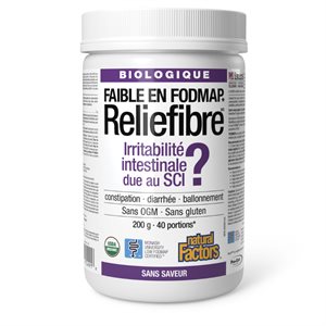 Natural Factors Reliefibre 200 g poudre sans saveur