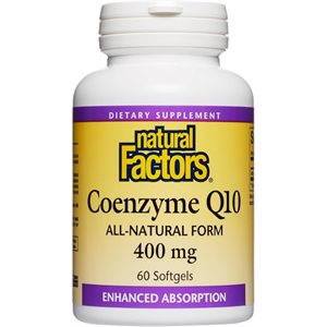 Natural Factor Coenzyme Q10 400mg 60 softgels