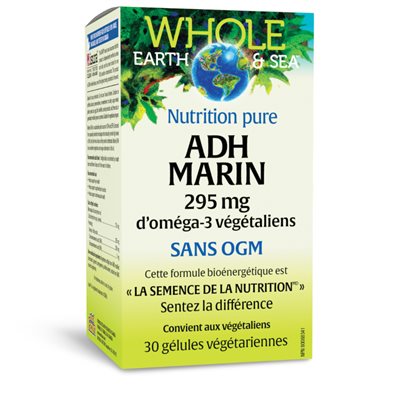 Whole Earth & Sea® Pure Food Marine DHA Vegan Omega-3 295 mg 30 Vegetarian Softgels