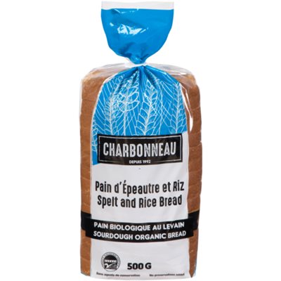 Charbonneau Bread Spelt and Rice 500 g 500G