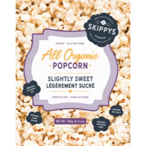 Skippy's All Organic Popcorn Lightly Sweetened 180g