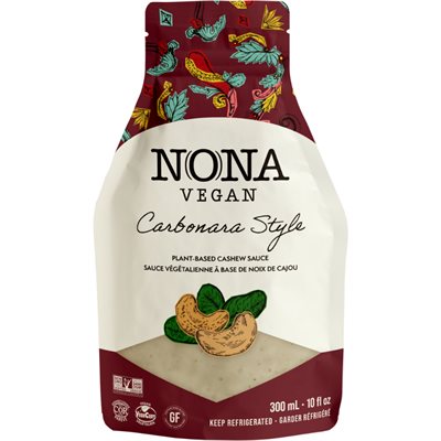 NONA Vegan Carbonara Style Plant-Based Cashew Sauce 300ml