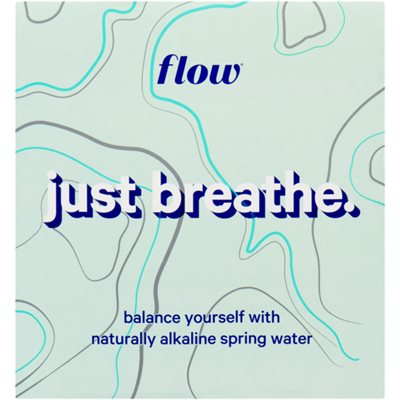 Flow 100% Naturally Alkaline Spring Water 6x1L