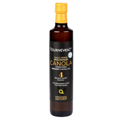 Tournevent Huile vierge de canola biologique 500ml Tournevent Huile vierge de canola biologique 500ml