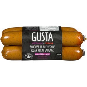 Gusta Vegan Wheat Sausage Montralaise Smoked Spices 350 g 350g