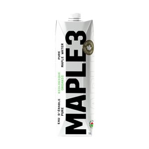 Maple 3 Eau d'érable 100% Pure Biologique 1 L