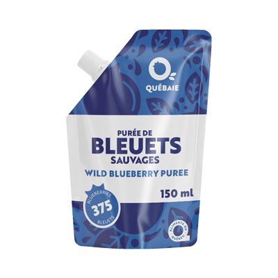 Québaie Purée de bleuets sauvages 150ml