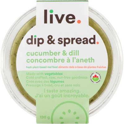 Live Dip & Spread Cucumber & Dill 198 g