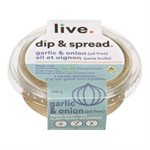 Live Trempette Et Tartinade À L'Ail Et À L'Oignon Sans Produits Laitiers Ni Huile Biologique 198 G
