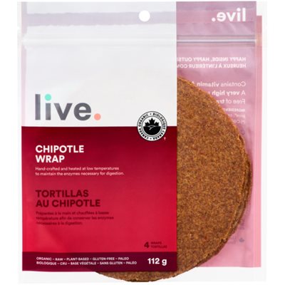 Live Tortillas au Chipotle 4 Tortillas 112 g