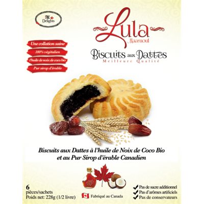 Lula Vegan Date Cookies 228G