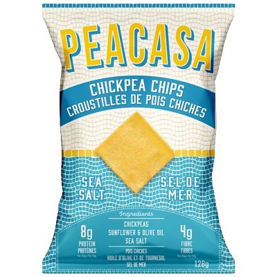 Peacasa Sea salt Chickpea Chips 128g