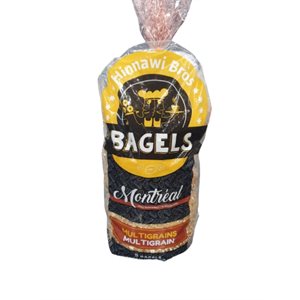 HINNAWI traditional bagel everything (6) vegan Montreal 640g