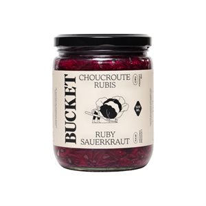 Bucket Fermentation Organic Ruby Sauerkraut 500ml