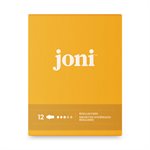 joni biologique serviettes 12 ct.