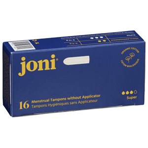 Joni Organic Super Tampons 16 Ct.