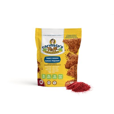 Carmela'S Crackers Craquelins Au Teff - Sumac 120G