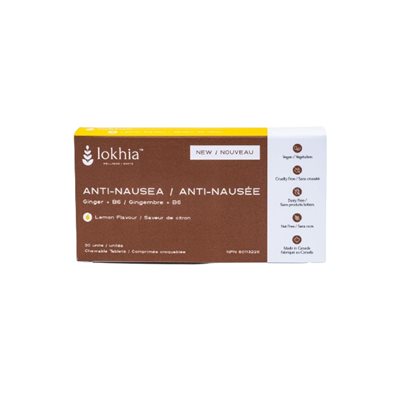 Lokhia Anti-Nausea-Chewable lemon flavor 30un