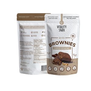 Vitality Snax Mini Brownies Choco O'Cacao with Chia Seeds 150g