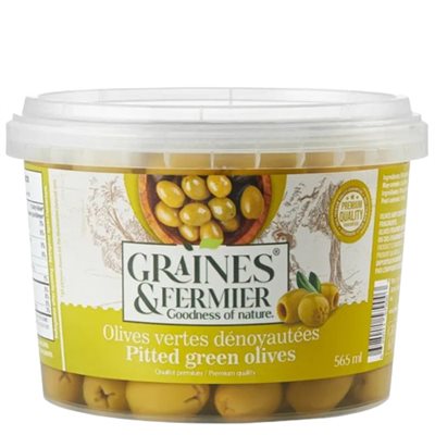 Graines&Fermier Olives vertes denoyautées Graines&Fermier Olives vertes denoyautées