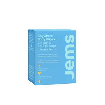 Jems For All Anywhere Body Wipes 15G