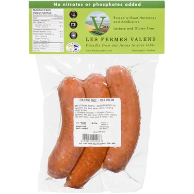 Les Fermes Valens Mild Italian sausages