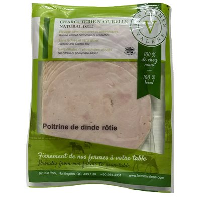 Les Fermes Valens Poitrine de dinde tranchée 120g Les Fermes Valens Poitrine de dinde tranchée 120g