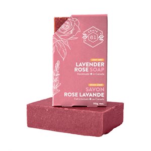 Crate61 Lightgrit Lavender Rose Soap 110g