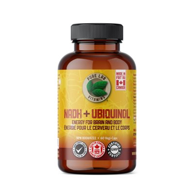 Pure Labs Vitamins Nadh 10Mg + Ubiquinol 40Mg 60 Vegi Cap Pure Labs Vitamins Nadh 10Mg + Ubiquinol 40Mg 60 Vegi Cap