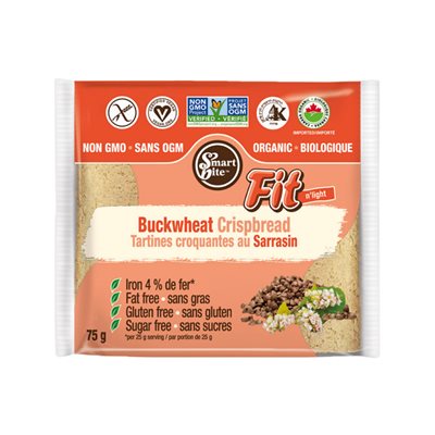 SMARTBITE Organic Buckwheat Crispbreads 75g