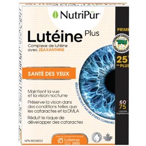 Nutripur Lutéine Plus Avec Zéaxanthine Tau Format Boni 75Un