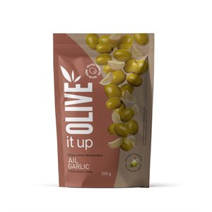 Olive it Up Olives Vertes Dénoyautées - Ail 200g