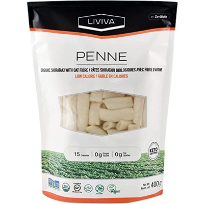 Liviva Organic Shirataki Penne with Oat Fiber 400g