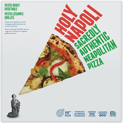 Holy Napoli Pesto Roast Vegetable Pizza 425g