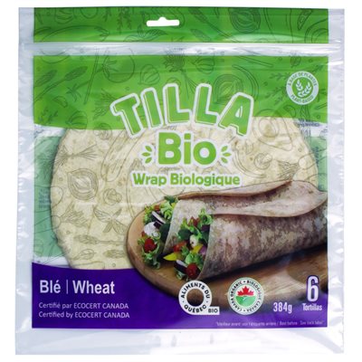 Tilla Bio Organic Wheat Wrap 384G