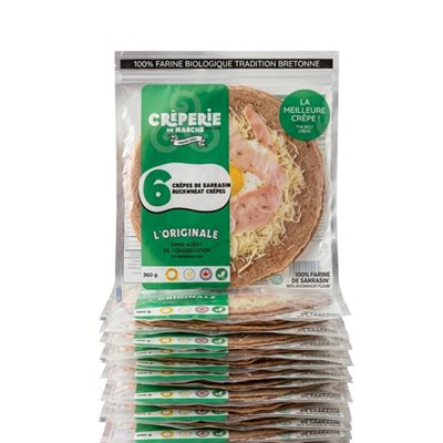 Crêperie Du Marché 6 Organic Buckwheat Crêpes (360G)