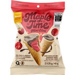 Erable Au Fil Du Temps Dark Chocolate And Raspberry Maple Butter Mini Cones 40g