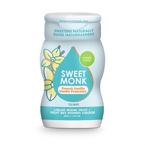 SweetMonk Liquid Monk Fruit -French Vanilla 50ml