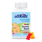 Allkidz Gummy Bears Multivitamines Saveur Fruits Mélangés 110Un Pour Enfants 4+ Allkidz Gummy Bears Multivitamines Saveur Fruits Mélangés 110Un Pour Enfants 4+