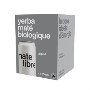 Mate Libre Infusion De Yerba Maté Originale Biologique 4X330Ml