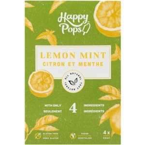 Happy Pops Lemon Mint 4 x 66 ml 