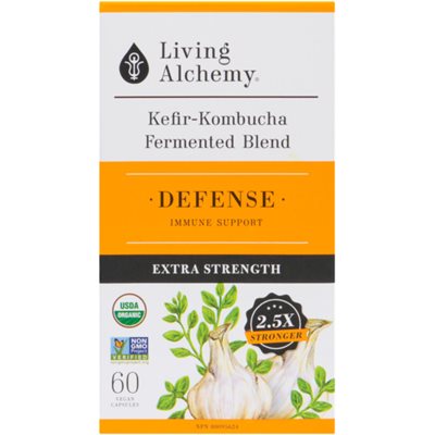 Living Alchemy Kefir-Kombucha Fermented Blend Defense 60 Pullulan Capsules 