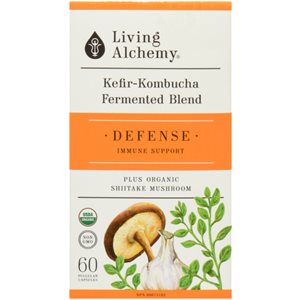 Living Alchemy Kefir-Kombucha Fermented Blend Defense Extra Strength 60 Vegan Capsules