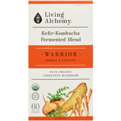 Living Alchemy Kefir-Kombucha Fermented Blend Warrior 60 Pullulan Capsules 