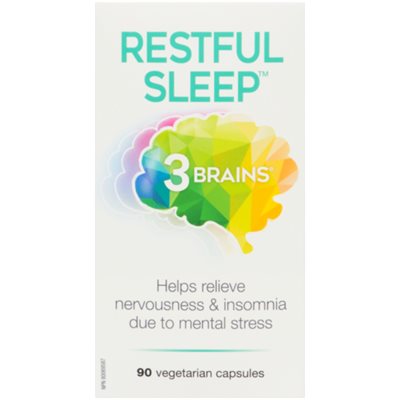 3 Brains Restful Sleep™ 90 Vegetarian Capsules